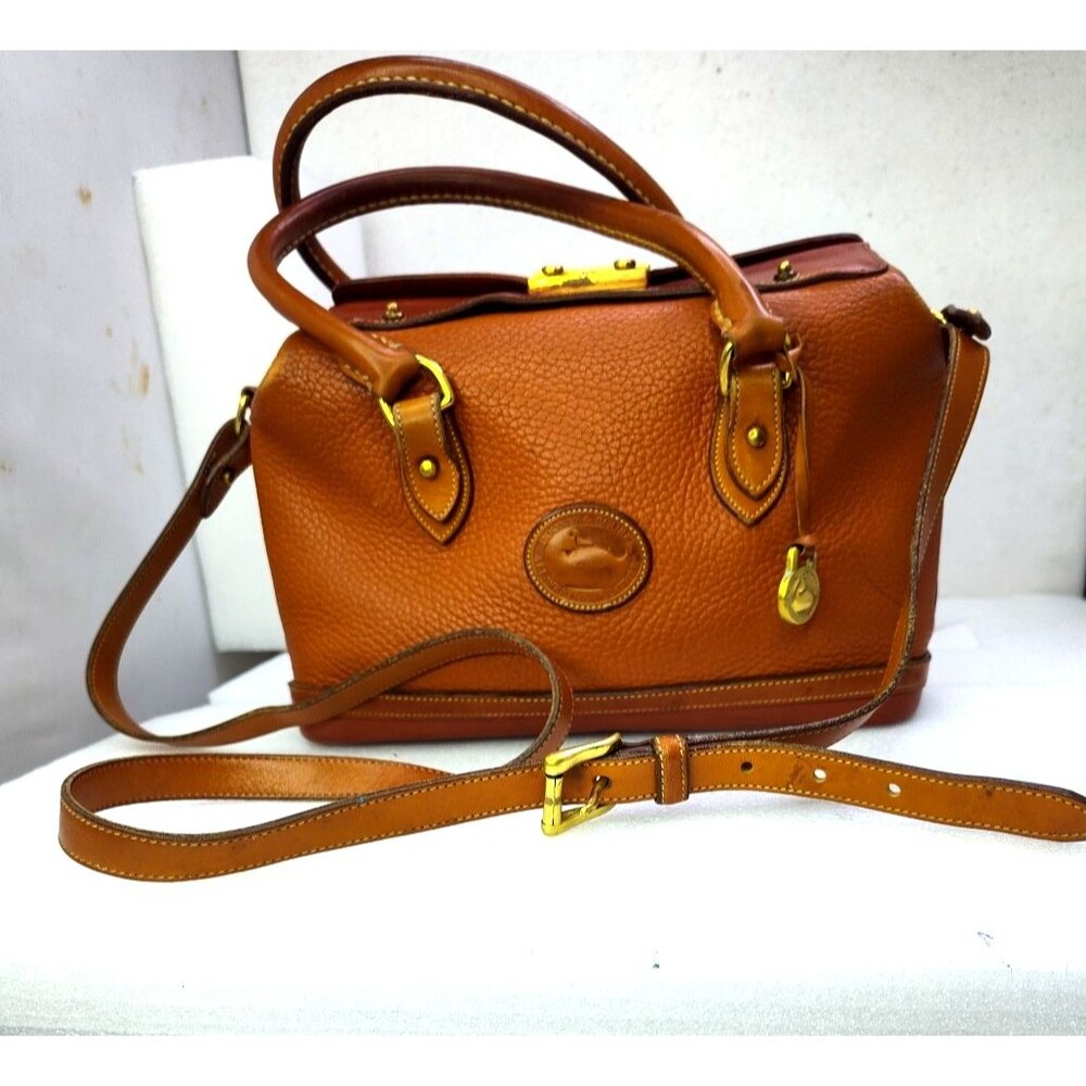 Dooney & Bourke Tan Leather Crossbody Satchel